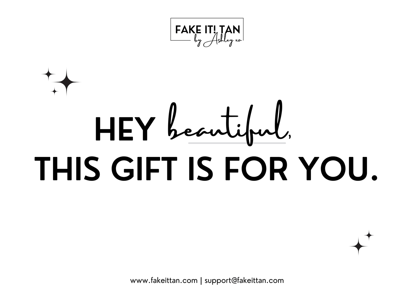 Fake It! Tan Gift Card